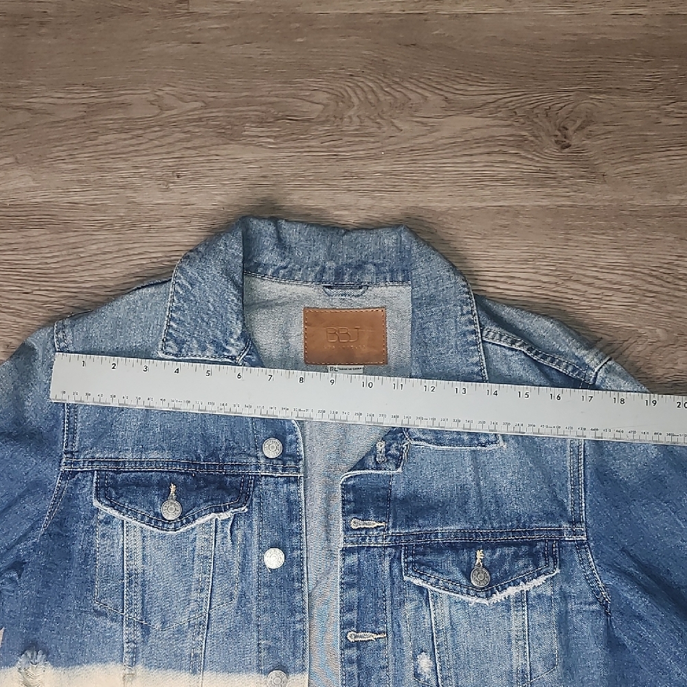 Blue and Cream Denim Jacket NWT - Picture 4 of 6